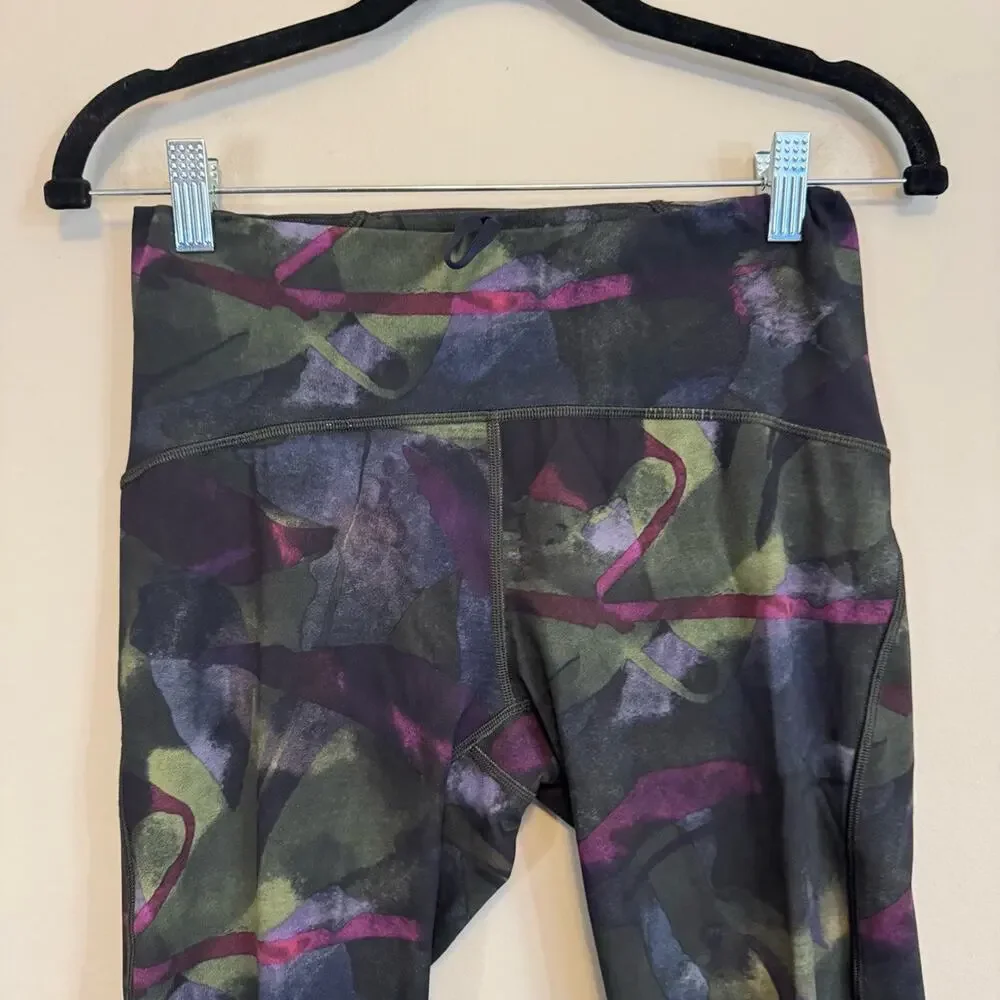 Lululemon Capri Leggings Green 8 - Picture 3 of 7
